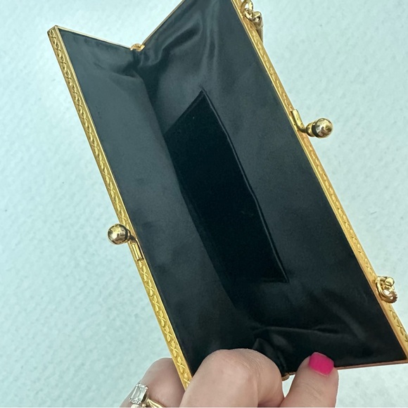 Vintage Micro Petit Point Floral Kiss Lock Hand Bag - Picture 8 of 13